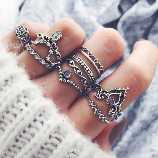 Jecora Bohemian ring set