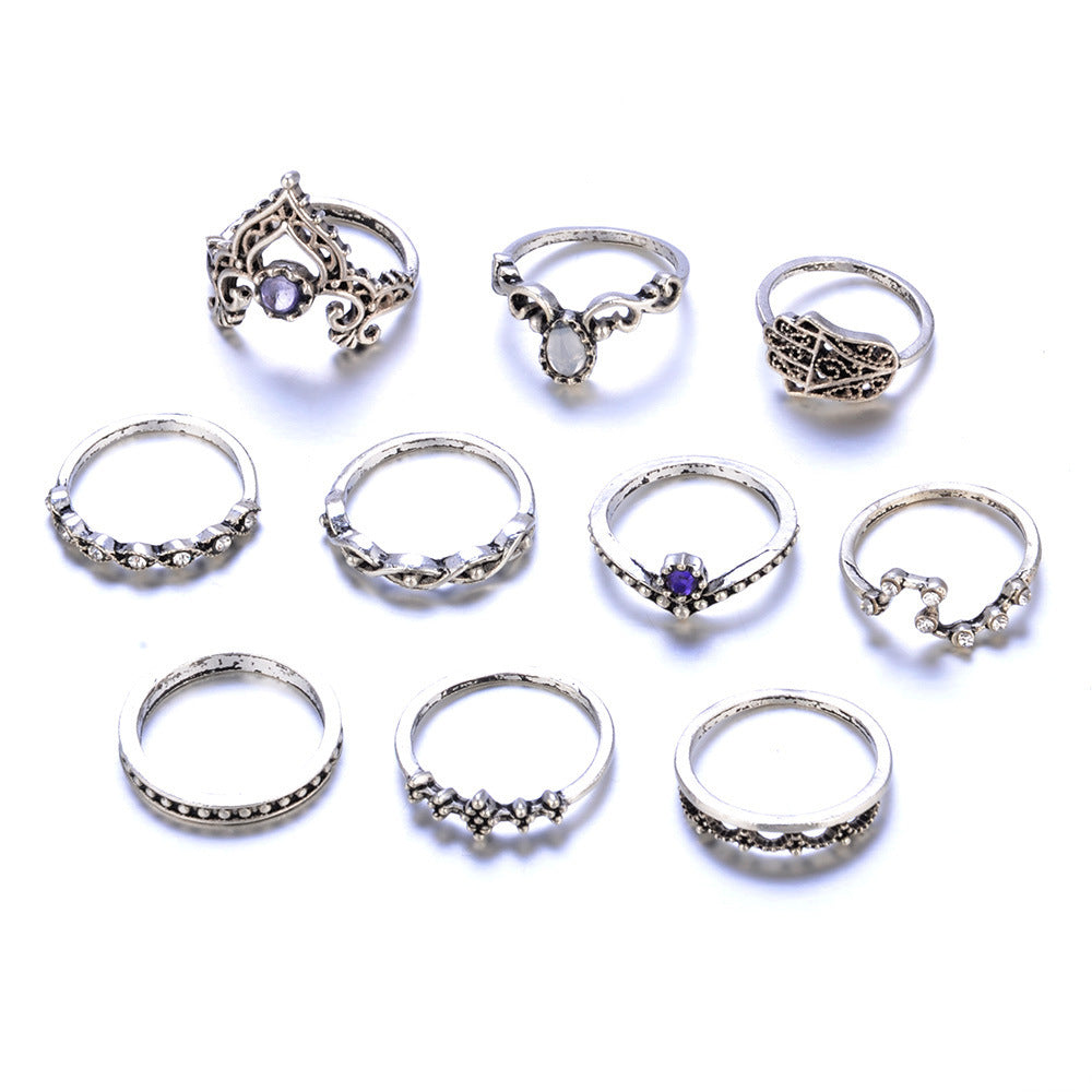 Jecora Bohemian ring set